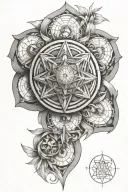 sacred geometry metatron tattoo design idea