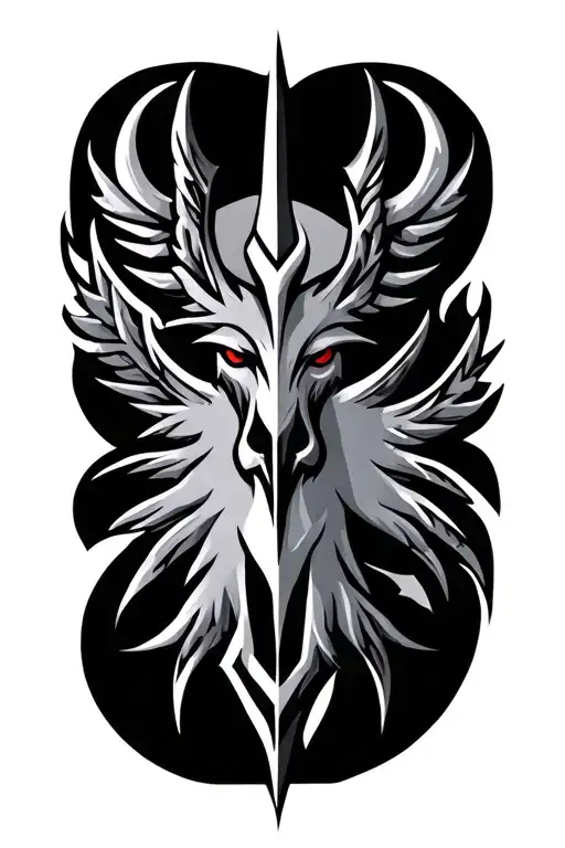 nordic runes tattoo design idea