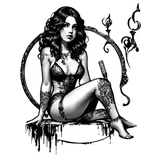 Sissy Slave tattoo design idea