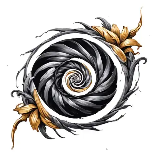 Golden Spiral tattoo design idea