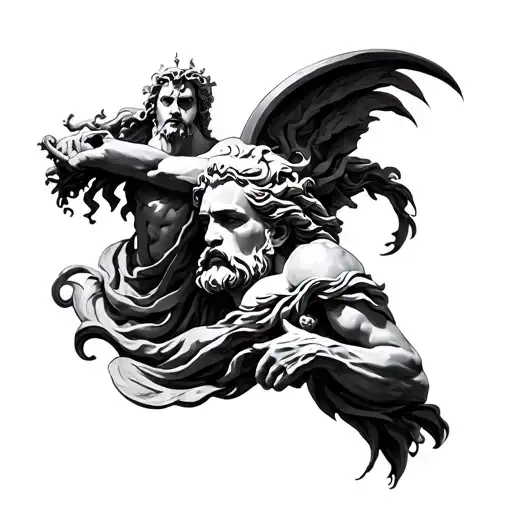 poseidon, hades, and zeus tattoo tattoo design idea