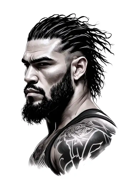 Roman Reigns tattoo design idea