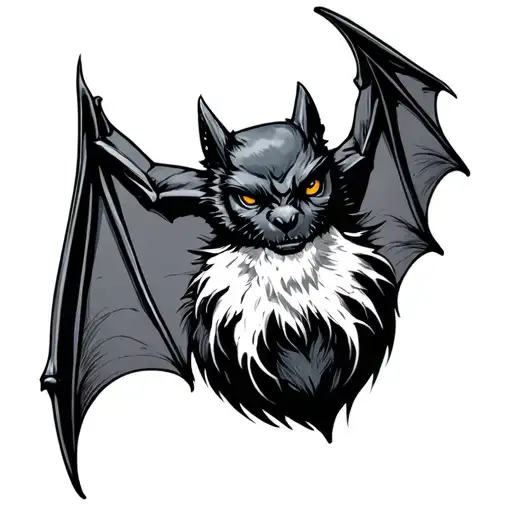Bacardi Bat tattoo design idea
