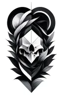 Medium geometric tattoo design idea