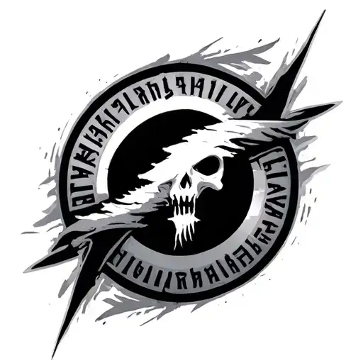 linkin park logo morphing tattoo design idea