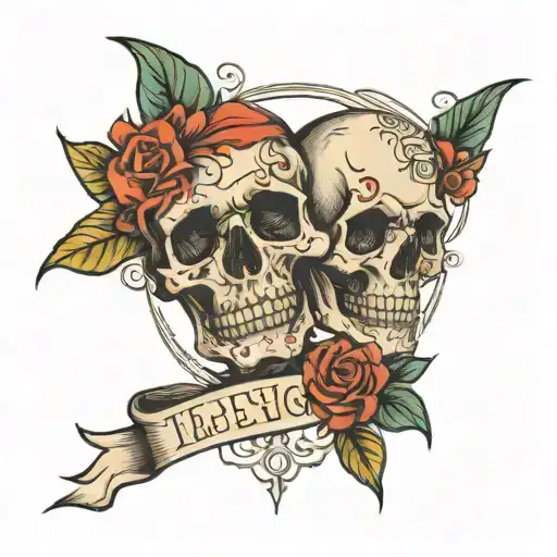 I'll be living one life for the two of us tattoo design idea