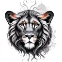 Cancer and Leo and Passionate Love tattoo design idea