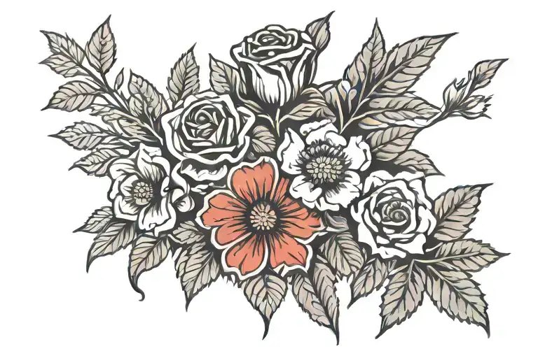 Canadian remembrance day tattoo design idea