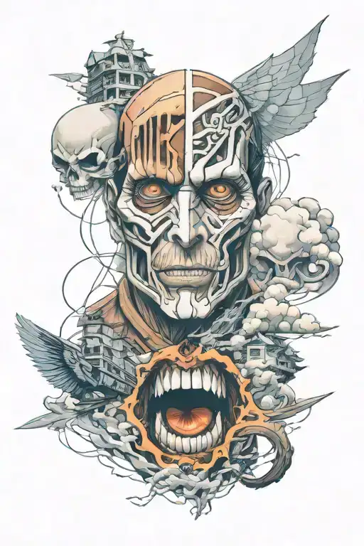 attack on titan tattoo design idea