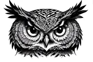 owl tattoo design idea