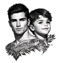 chest tattoo madison & lucas tattoo design idea