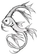 Cancer fish tattoo design idea