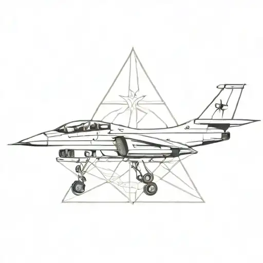 Australian Air Force veteran jeweled tattoo design idea