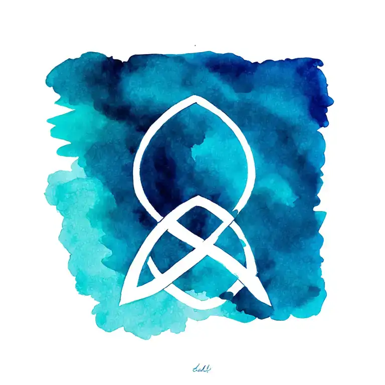 trinity knot tattoo design idea