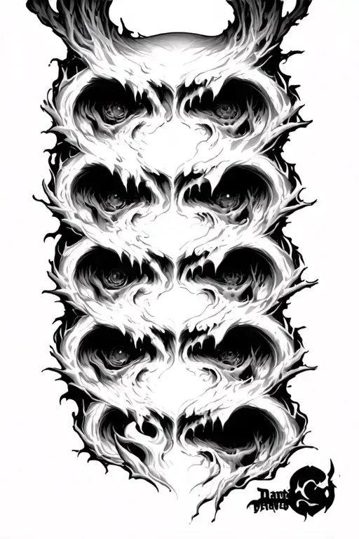dante's inferno 9 circles of hell tattoo design idea