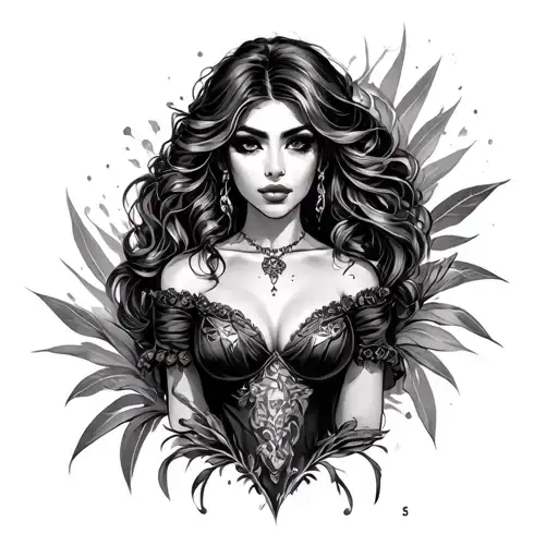 Femdom tattoo design idea