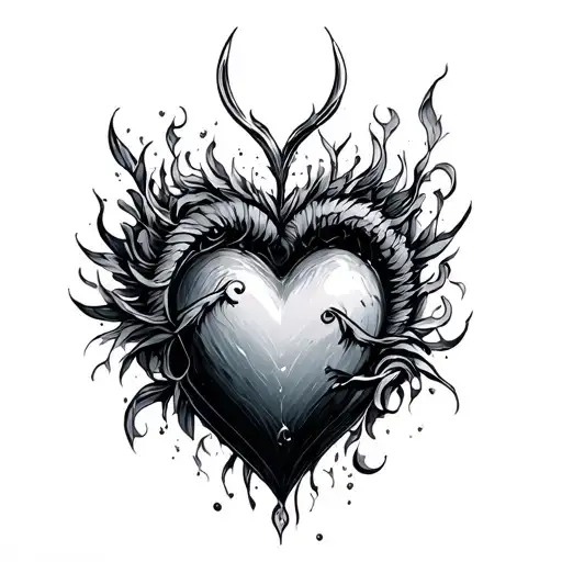 herz tattoo design idea