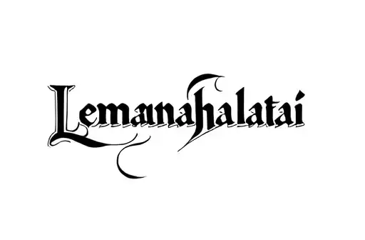 "Lemanahalatai" tattoo design idea