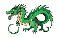 dragon surrounded tattoo design idea