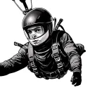 skydiving tattoo design idea