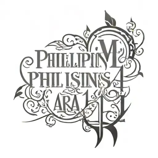 Philippians 4:13 incorporated into a design tattoo design idea