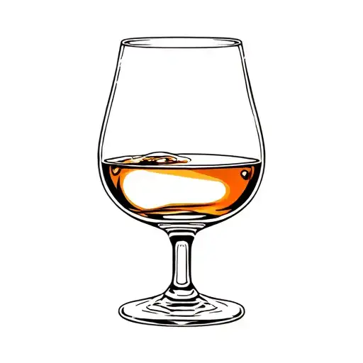 bourbon glass last call MMXVI tattoo design idea