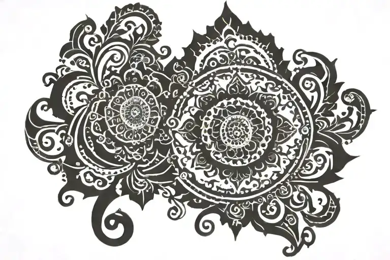 Henna tattoo design idea