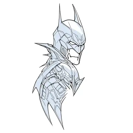batman arkham knight logo tattoo design idea