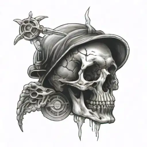 emergency medicine and anatomy art tattoo design idea