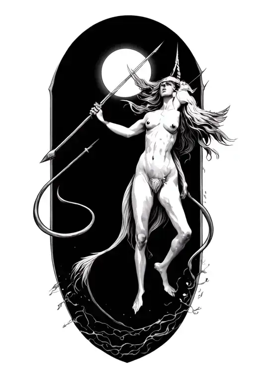 Aquarius Sagittarius drawings tattoo design idea