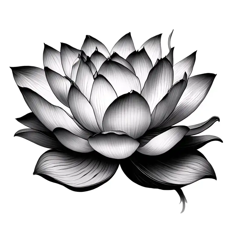 lotus flowers tattoo design idea