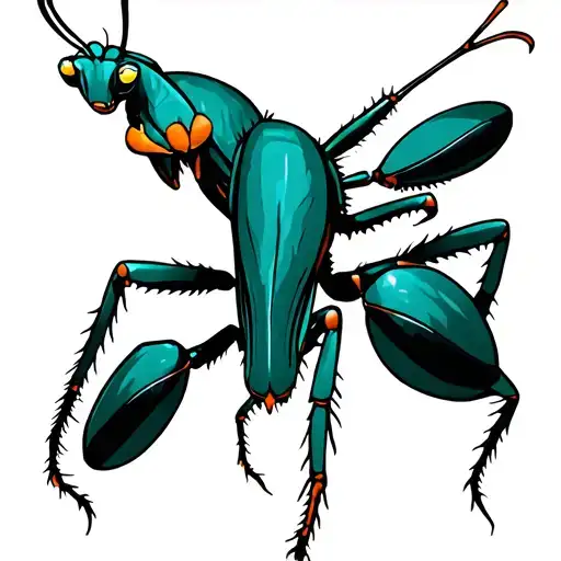Mantis tattoo design idea