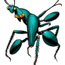 Mantis tattoo design idea
