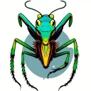 Mantis tattoo design idea