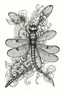 dragonfly semicolon tattoo tattoo design idea