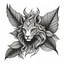 trans minimalistic tattoo design idea