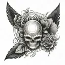 trans minimalistic tattoo design idea