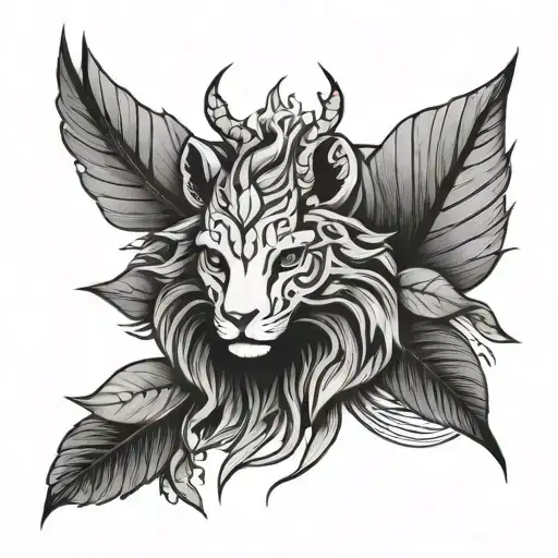 trans minimalistic tattoo design idea