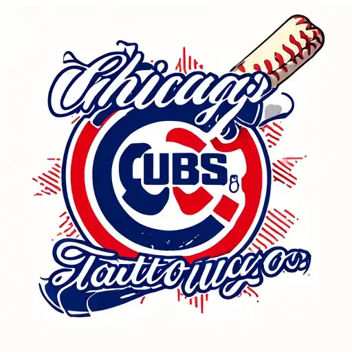 chicago cubs logo tattoo design idea