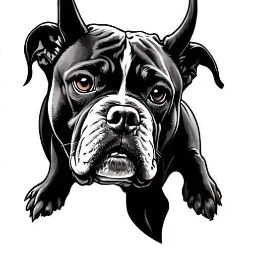 Devil Dog tattoo design idea