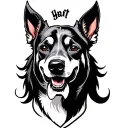 Devil Dog tattoo design idea