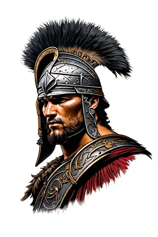 Spartacus gladiator and roman legion tattoo design idea