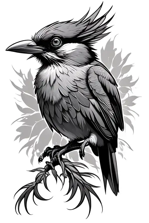 Torogoz bird tattoo design idea