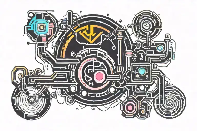 music plumber old school tattoo design idea