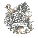 the happiest text and under collar bone  tattoo design idea