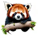 Red Panda tattoo design idea