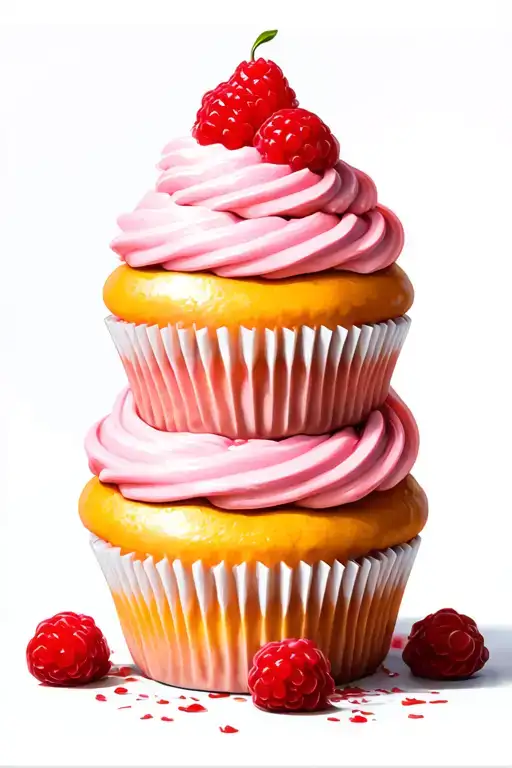 cupcake tower tattoo design idea