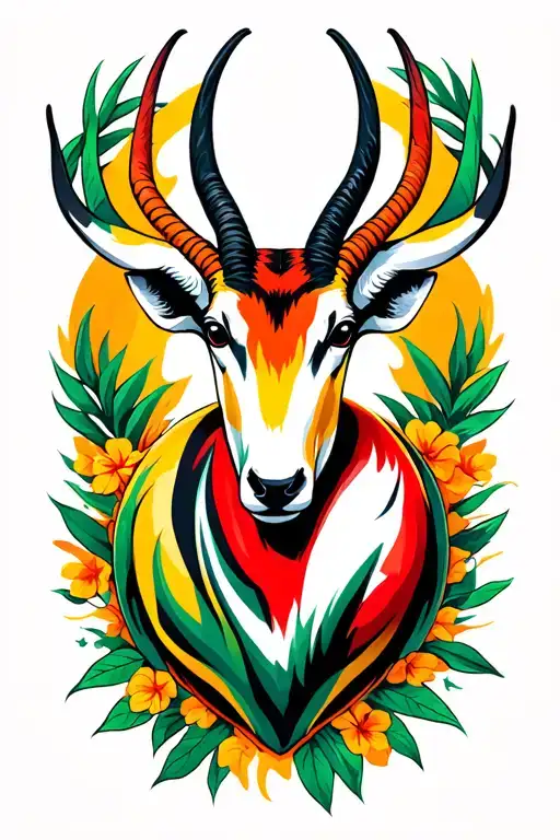 Springbok rugby tattoo design idea