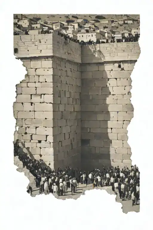 Western Wall in Jerusalem tattoo design idea