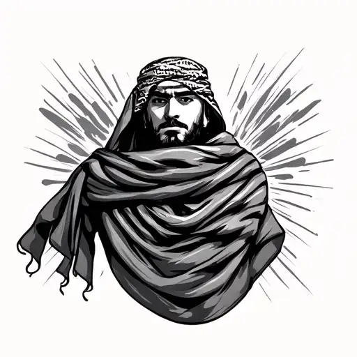Keffiyeh tattoo design idea